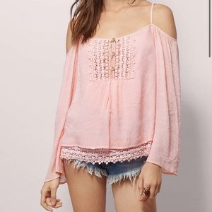 Tobi off the shoulder top